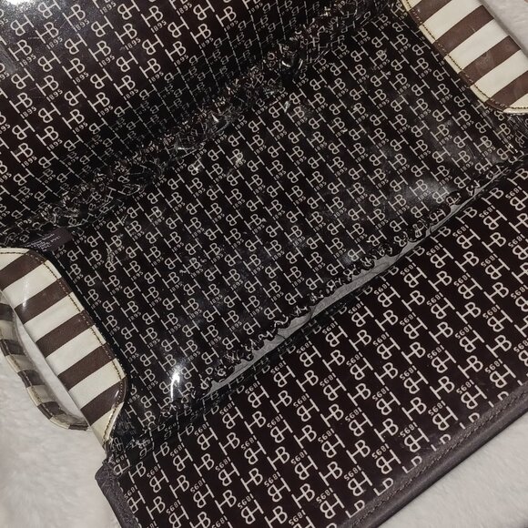 rare HB 1895 Henri Bendel Rectangle Cosmetics bag Make up - Picture 1 of 10